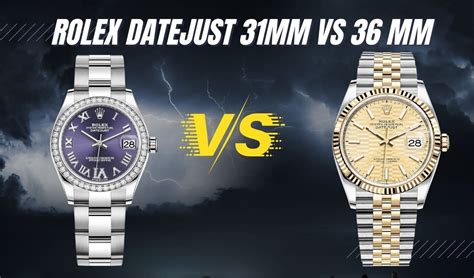 rolex datejust vs 31mm